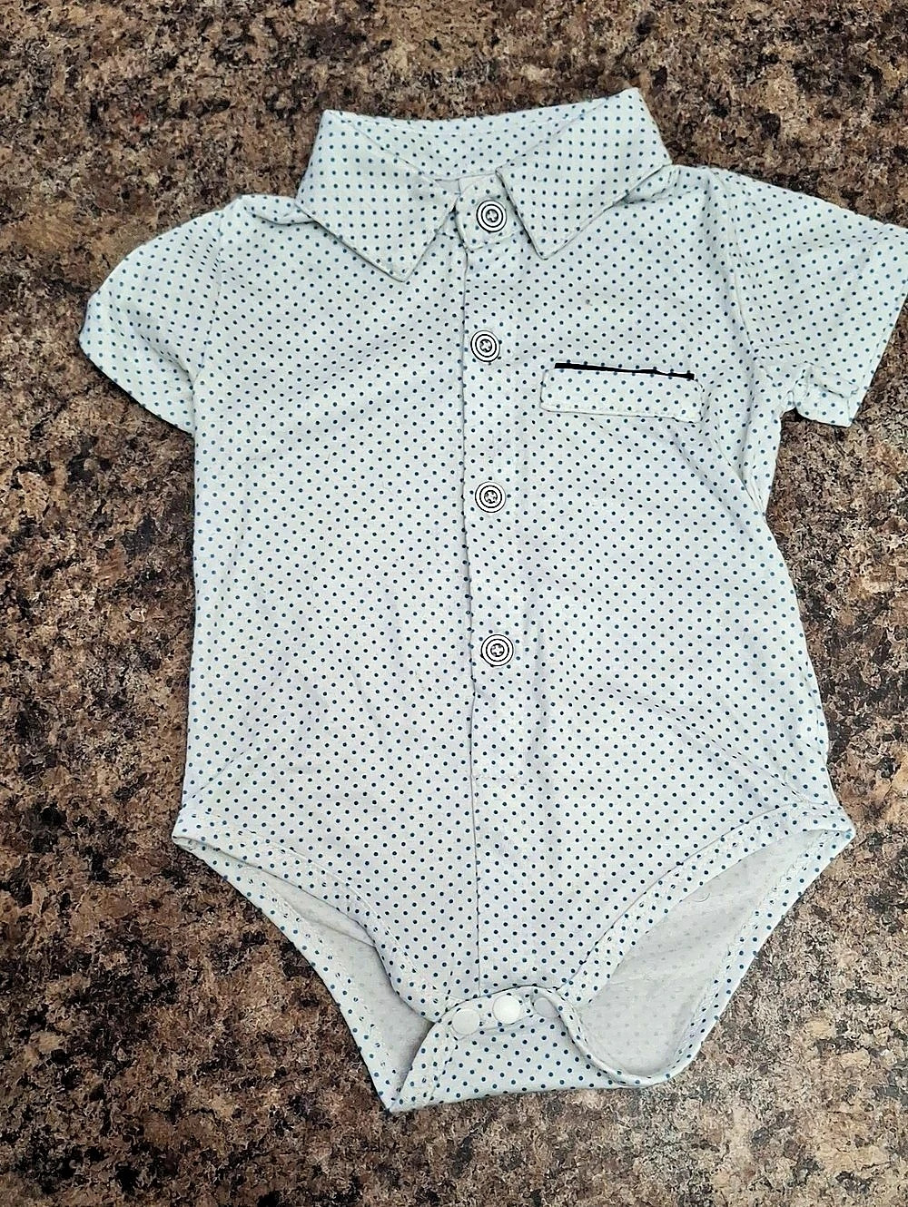 Baby Boy Polka Dot Outfit Set 6-12M - Picture 2 of 5
